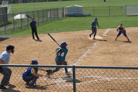 Riverhawks Split Exciting Double Header to Runners of Rowan College at Gloucester County